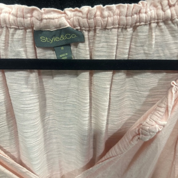 Style & Co. Light Pink Blouse - Picture 2 of 3